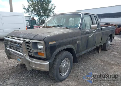 1986 Ford F250 из США, поврежденный, VIN 1FTHX25H9GKB66055